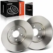 Frankberg 2x Brake Disc Front Axle Compatible with C-Max DM2 1.8L 2.0L 2007-2010 Focus C-Max DM2 1.6L-2.0L 2003-2007 Ku.ga I 2.0L 2.5L 2008-2012 Replace# 1797226