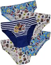 [PAW PATROL] 5 Pack Boys 100% Cotton Briefs - Chase, Marshall & Rubble 18m-7y