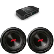 Alpine (2) R2-W8D2 8" R-Series Sub w/ R2-A150M Mono Amp Bundle