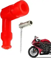 Spark Plug Boot for Motorcycle - Rubber Spark Plug Cap Engine Spark Plug Boot | Replacement Part Multicolor Dust-Proof Motorcycle Accessories for Motorcycle