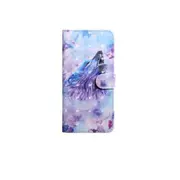 3D Painting Pattern Coloured Drawing Horizontal Flip TPU + PU Leather Case For Galaxy A6 (2018)
