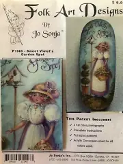 Tole Painting Pattern Packet: Sweet Violet's Garden Spot by Jo Sonja Jansen