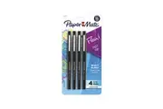 Papermate Flair Felt Tip Black Pack Of 4 Box Of 6