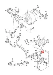 NEW AUDI VW AUDI Q8 Q7 TOUAREG 4MB 4MG 4MN CR7 COOLANT PIPE 4M0121485CP ORIGINAL