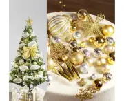 Christmas Decorating Ball Set (Gold Silver)