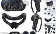 Silicone Cover Compatible with Meta/Oculus Quest 3 Accessories, VR Silicone
