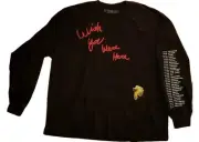 Size L - Travis Scott Astroworld Tour L/S Tee Black Tee Black