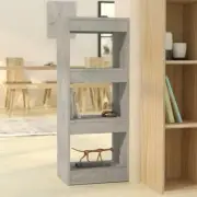 Concrete Grey Book Cabinet Room Divider Engineered Wood 40x30x103 cm Storage