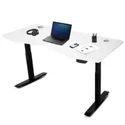 Lifespan Fitness ErgoDesk AUTO Series Automatic Standing Desk 150cm (White/Black)