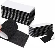 30Pairs Upgrade Hook Loop Strips with Adhesive,Industrial Heavy Duty Mounting Tape,1.2x3.9Inch Double-Sided Fasten Interlocking Tape for Carpet,Couch Cushions,Picture Hanging,Office and Home Use