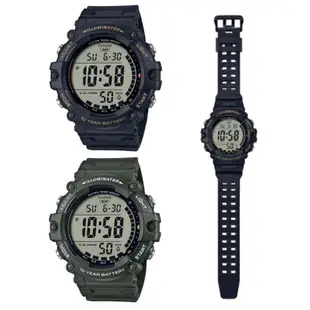 【CASIO】AE-1500WH 10年電力"超大字"顯示電子錶/防水100M/男女通用/51mm【第一鐘錶】