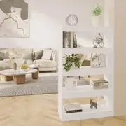 Book Cabinet/Room Divider White 80x30x135 cm Engineered Wood