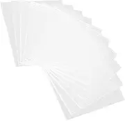 10pcs Acrylic Refrigerator Magnet Fridge Refrigerator DIY Adhesive Flat Blocks Transparent Flatback with Adhesive Backing Fridge Flatblock Craft Clear Flatback Transparent Acrylic
