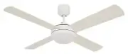 Ceiling Fan Futura Eco 122 CM White LED Lighting including Remote Control