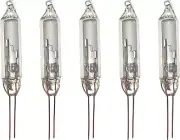 12 Volt Mini Christmas Replacement Bulbs for Incandescent String Lights, Pinched