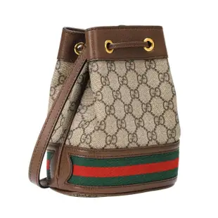 【GUCCI 古馳】Ophidia GG Mini 迷你 帆布 可調肩背 水桶包 550620