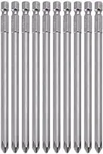 Yakamoz Hex Head Drill Set, 10pcs 1/4 Inch Hex Shank PH2 Long Magnetic Phillips Screwdriver Bit Set Quick Release Cross Head Screw Driver Bits | 5.9" Length