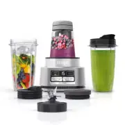 Foodi 24 Oz. 4-Speed Auto-Iq Stainless Steel Smoothie Bowl Maker and Nutrient Ex