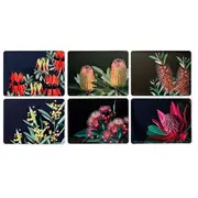 Ashdene Dining Kitchen Native Grace Cork Backed Placemats Set 6