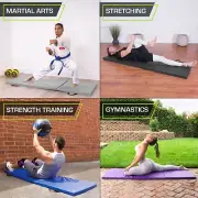 Tri-Folding Exercise mat 6x2-in Purple,Pink And Black.