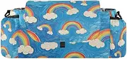 miaozhen Art Oil Painting Blue Rainbow stroller basket organizer storage organizer caddy basket bolsa para carreola accesorios para carros de