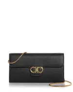 Ferragamo Gancini Leather Chain Wallet