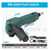 12000RPM Industrial Grade Pneumatic Angle Grinder Wind-Driven Grinding Machine-