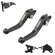 unbrand Fit For XSR125 2021-2023 XSR 125 XSR-125 2022 2023 Short Brake Clutch Levers Motorcycle Accessories Parts Handle Set A-Black with Silver 1