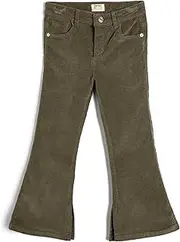 [Koton] Girls's Flare Trousers Velvet Split Detail Pants