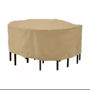 Classic Accessories Terrazzo Patio Table And Chair Set Cover Sand Large Round