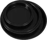 1 Set Stainless Steel Round Pizza Baking Pans Set Nonstick Pizza Plates with Perforated Design Versatile Oven Trays Cakes for Home Restaurant Use