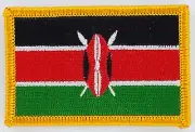 KENYA KENYAN FLAG PATCHES backpack PATCH BADGE IRON ON NEW EMBROIDERED