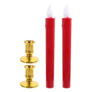 4 Pcs Electronic Candle Light LED Flameless Candles Battery Operated