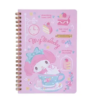 【震撼精品百貨】My Melody_美樂蒂~日本SANRIO三麗鷗 美樂蒂線圈筆記本-蛋糕*99522