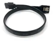 Micro connectors12in SATA III Straight Cable with Locking Latch (Black) F03-03MS