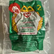 Ty Beanie Babies McDonald's Ansi The Ant Eater 1993/1999 Tag Errors