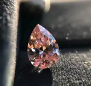 Custom Ring Unique Pear Cut Shape Diamond 3 Ct VVS1 Clarity Lab Grown Pink Color