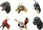Bandai Godzilla x Kong: The New Empire - Godzilla Monster Head Magnet Set of 6