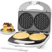 Double Mini Waffle Maker Machine Chaffle Maker Waflera Electrica Small Waffle...