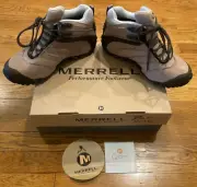 New - Merrell Womens Chameleon II Waterproof Mid Hiking Boot - Light Brown - 9.5