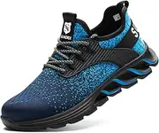 [SUADEX] Steel Toe Shoes for Men,Work Safety Indestructible Shoe for Men Women Lightweight Breathable Composite Toe Sneakers