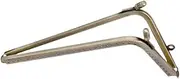 [KONGKNUANK] Metal Purse Frames，Bag Making Supplies L Shape Kiss Clasp Lock 2 Sizes Metal Smooth Purse Frame Wallet Mouth Clasp for Purse Accessory Bag DIY(15.5cm)