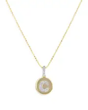 Bloomingdale's Fine Collection Diamond Accent Initial Pendant Necklaces in 14K Yellow Gold, 0.05-0.10 ct. t. w.