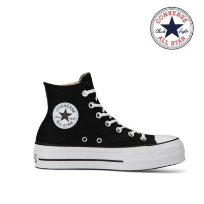 WOMEN'S CONVERSE CT ALL STAR LIFT PLATFORM 560845 ON SALE 100% AUTHENTIC BLACK