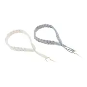2 Pack Natural Cotton Rope Curtain Tiebacks Drape Tie Backs Holdbacks Home Decor