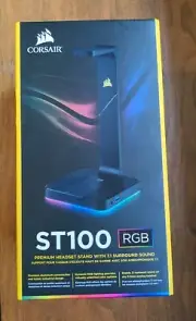 Corsair ST100 RGB Premium Headset Stand With 7.1 Surround Sound New Sealed