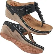 FUDYNMALC Womens Sandals Wedge Shoes: Summer Dressy Woman Platform Flip Flops Comfortable Casual Dress Wedding Wedges Sandal Ladies