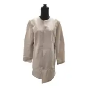Chico's Cream Ivory Knit Plush Topper Jacket Women's Size 2 (12/14) NWT $139