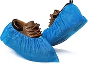 Fuxury 200 Pack (100 Pairs) Disposable Shoe Covers for Indoor, Booties for Shoes Covers Waterproof Shoe Covers Disposable Non Slip, Durable Shoes Cover and Boot Covers One Size Fits All