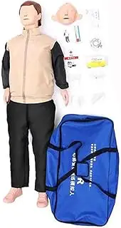 Human Laryngeal ModelTraining Manikin, Manikin Cardiopulmonary Resuscitation Simulator Full Body CPR First Aid Training Dummy for Educational Teaching